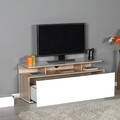Comoda TV, Adore, Tvc-529-Sp-1, 117x48x40 cm, PAL, Stejar / Alb