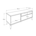 Comoda TV, Adore, Tvr-511-Dd-1, 150x53x40 cm, PAL, Alb