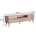 Comoda TV, Adore, Tvr-621-Tt-1, 180x55x40 cm, PAL, Nuc deschis