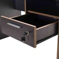 Birou, Adore, Cms-510-Ax-1, 120x75x60 cm, PAL, Antracit / Stejar