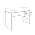 Birou, Adore, Cms-510-Ax-1, 120x75x60 cm, PAL, Antracit / Stejar