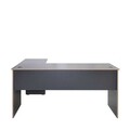 Birou, Adore, Rms-320-Ax-1, 160x75x144 cm, PAL, Antracit / Stejar