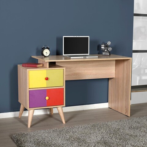 Birou, Adore, Rainbow, 128x75x57 cm, PAL, Multicolor