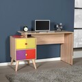 Birou, Adore, Rainbow, 128x75x57 cm, PAL, Multicolor