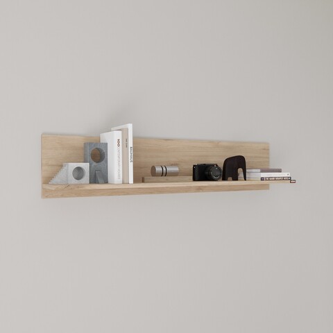Raft de perete, Adore, Raf-11-Ff-1, 120x25x20 cm, PAL, Stejar