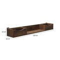Raft de perete, Adore, Cmu-902-Oo-1, 120x13x18 cm, PAL, Maro