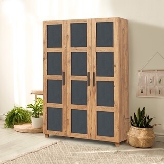 Atlantic Pine Anthracite, Dulap haine 120x48x189 cm