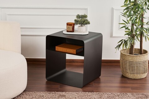 Masuta, Cerritos, Shb-012, 45x50x56 cm, Metal, Negru