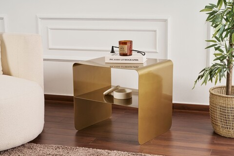Masuta, Cerritos, Shb-013-A, 45x56x52 cm, Metal, Auriu