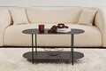 Masuta de cafea, Cerritos, Shb-014, 100x45x51 cm, Metal, Negru