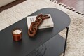 Masuta de cafea, Cerritos, Shb-014, 100x45x51 cm, Metal, Negru