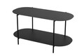 Masuta de cafea, Cerritos, Shb-014, 100x45x51 cm, Metal, Negru