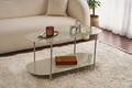 Masuta de cafea, Cerritos, Shb-014-B, 100x45x51 cm, Metal, Grej