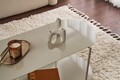 Masuta de cafea, Cerritos, Shb-014-B, 100x45x51 cm, Metal, Grej