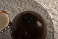 Masuta de cafea, Cerritos, Sphere, 120x30x70 cm, Sticla temperata, Nuc / Gri