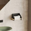Raft de perete, Cerritos, Short Arm, 30x20x19 cm, Lemn, Negru