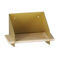 Raft de perete, Cerritos, Short Arm, 30x20x19 cm, Lemn, Auriu