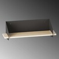 Raft de perete, Cerritos, Long Arm, 60x20x19 cm, Lemn, Negru