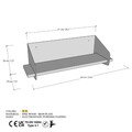 Raft de perete, Cerritos, Long Arm, 60x20x19 cm, Lemn, Negru