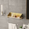 Raft de perete, Cerritos, Long Arm, 60x20x19 cm, Lemn, Auriu
