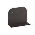 Raft de perete, Cerritos, Short Pouch, 28x23x12 cm, Metal, Negru