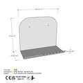 Raft de perete, Cerritos, Short Pouch, 28x23x12 cm, Metal, Negru