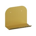 Raft de perete, Cerritos, Short Pouch, 28x23x12 cm, Metal, Auriu
