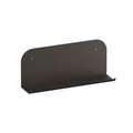 Raft de perete, Cerritos, Long Pouch, 55x23x12 cm, Metal, Negru