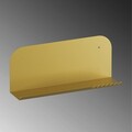 Raft de perete, Cerritos, Long Pouch, 55x23x12 cm, Metal, Auriu