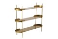 Raft universal, Cerritos, Shb-016-A, 120x34x105 cm, Metal, Auriu