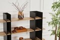 Corp biblioteca, Cerritos, Shb-017, 120x31x120 cm, Metal, Negru