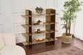 Corp biblioteca, Cerritos, Shb-017-A, 120x31x120 cm, Metal, Auriu