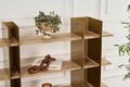 Corp biblioteca, Cerritos, Shb-017-A, 120x31x120 cm, Metal, Auriu