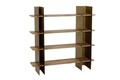 Corp biblioteca, Cerritos, Shb-017-A, 120x31x120 cm, Metal, Auriu