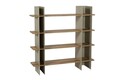 Corp biblioteca, Cerritos, Shb-017-B, 120x31x120 cm, Metal, Grej