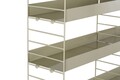 Raft de perete, Cerritos, Cm-068-B, 98x21x100 cm, Metal, Grej