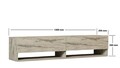 Comoda TV, Asse Home, Arges, 141x31x30 cm, PAL , Travertin