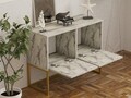 Consola, Asse Home, Zermat, 90x70x34 cm, PAL, Marmura Freesia