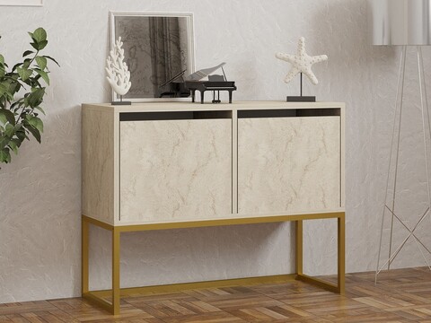 Consola, Asse Home, Zermat, 90x70x34 cm, PAL, Travertin