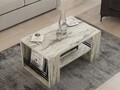 Masuta de cafea, Asse Home, Iris, 80x40x50 cm, PAL , Marmura Freesia