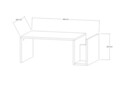 Masuta de cafea, Asse Home, Memo, PAL , Travertin