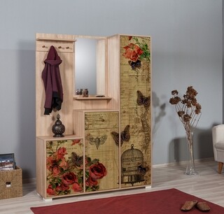 Multicolor, Dulap cu pantofar 135x36x188 cm