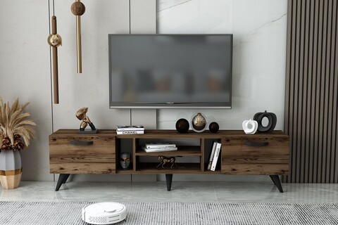 Comoda TV, Coraline, Rudy Sub, 180x41 cm, PAL, Maro