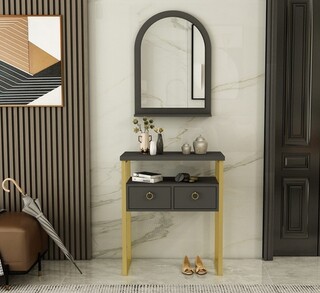 75x88x36 cm, Antracit;Auriu