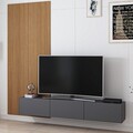 Comoda TV, Minerva, Rigel, 180x30x32 cm, PAL, Antracit / Stejar