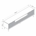Comoda TV, Minerva, Luxe, 180x45x35 cm, PAL, Gresie