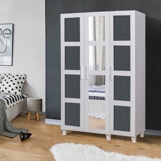 White Anthracite, Dulap haine 120x48x189 cm