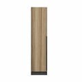 Dulap pentru haine, Minerva, Minar Kale, 45x210x52 cm, PAL, Nuc / Antracit