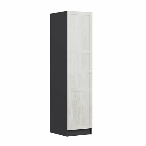 Dulap pentru haine, Minerva, Minar Kale, 45x210x52 cm, PAL, Alb / Antracit