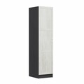 Dulap pentru haine, Minerva, Minar Kale, 45x210x52 cm, PAL, Alb / Antracit